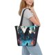thumbnail image 2 of Disketp Artistic Moon Valley Wolf for Women’s Casual Shoulder Tote Bag Cross-body Handbags for Shopping, Travel and Daily Use, 2 of 6