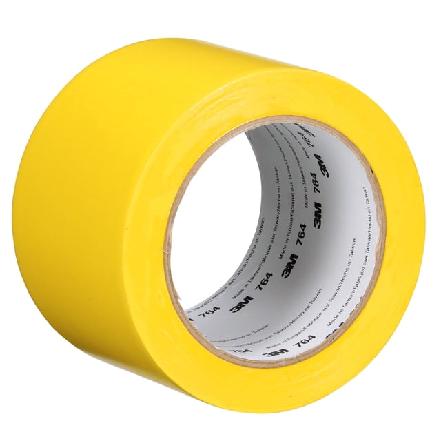 Cinta para marcar pisos 3M Vinyl 764, amarilla, 3 pulgadas x 36 yardas
