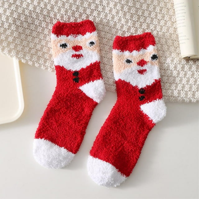 Calcetines navideños de American Trends para mujer, cálidos y acogedores, suaves y esponjosos, para invierno.