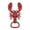 Red, variant on OIUR Lobster-Shaped Bottle Opener Portable Crayfish Bottle Opener Vintage Bottle Opening Tool for Beer Wine Novelty Bar Accessories