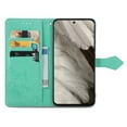 thumbnail image 2 of SaniMore for Google Pixel 8 6.3" 2023 Wallet Case with Embossed Mandala PU Leather Flip Protection Wrist Strap Credit Card Holder Pocket Kickstand Shockproof Cover For Google Pixel 8, Green, 2 of 9