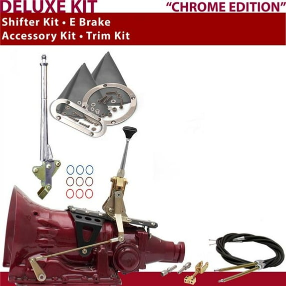 American Shifter 4L60 Shifter Kit 6 in. E Brake Cable Trim Kit for D4136