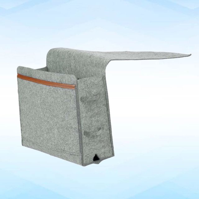 OULII Sac de Rangement en Feutre Gris Clair pour Usage Quotidien à Domicile