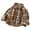 Brown, variant on Boys Girls Flannel Plaid Shirt Jacket Toddler Kids Long Sleeve Lapel Button Down Pocketed Shirts Regular Fit Casual Fall Coat (Pink,12-18 Months)