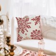 thumbnail image 6 of Antqov Christmas Throw Pillow Covers 18x18" Winter Christmas Pillow Covers Square Throw Pillowcase Deer Snowflake Cushion Pillow Case for Home Decor Holiday Decor, 6 of 6