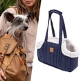 thumbnail image 1 of Bolsa porta gatos gruesa de invierno perfecl azul 38 cm x 14 cm, 1 of 8