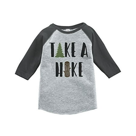 

Custom Party Shop Unisex Take a Hike Outdoors Raglan Tee Grey