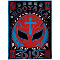 Sleep Squad Blue Rey Mysterio 60" x 80" Raschel Plush Throw Blanket