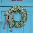 thumbnail image 5 of Green Rabbit Ear Wreath,Artificial Eucalyptus Leaves Wreath with Bows,Spring Easter Greenery Wreath for Front Door, 5 of 5
