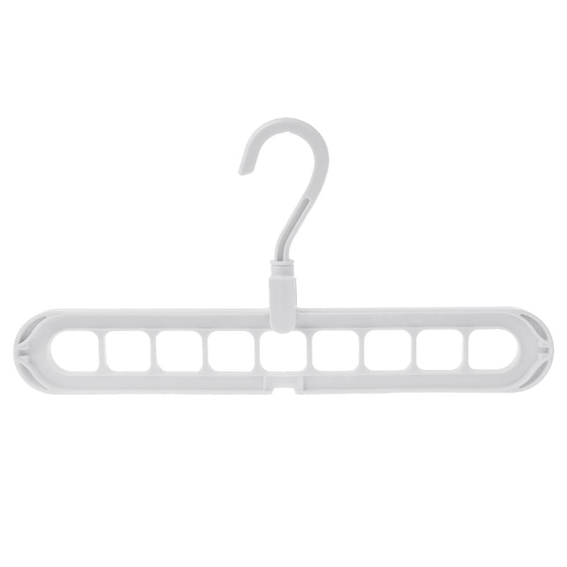Coat Clothes Hanger Organizer 9 Holes Support Clothes Scarf Drying Racks 