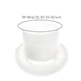 thumbnail image 3 of Roll Brims Tall Top Hat for Adult Bowlers Hat Magicians Hat Halloween Party Hat Cosplay Costume Stage Show Headwear White, 3 of 6