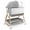 Light Gray, variant on 4 in 1 Baby Bassinet Bedside Sleeper W/ Wheels,Storage Basket,Adjustable 7 Heights,Mosquito Net,Matress,Breathable Mesh Crib for Infants Toddler,White