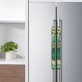 thumbnail image 3 of NETILGEN Green Marble Refrigerator Door Handle Covers 2 PCS, Anti-Skid Washable Protector for Fridge Oven Dishwasher Keep Off Fingerprints Liquid Oil Stain Food Spot Indoor Home Decor, 3 of 6