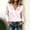 *Pink, variant on ClodeEU Women's Satin V Neck Long Sleeve Button Down Blouse,Casual Loose Fit Office Shirt Top Beige,Women's Plus L