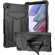Epicgadget Case for Samsung Galaxy Tab A7 Lite 8.7 Inch SM-T220/SM-T225 Released 2021 - Dual Layer Hybrid Protective Case Cover with Kickstand (Black/Black)
