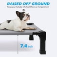 thumbnail image 4 of Cama para perros Cooling Elevated Heeyoo, 19 x 19 pulgadas, malla gris, 4 of 8