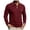 Wine, variant on GEWSEY Mens Polo Shirt Long Sleeve Casual Button Dress Knit Golf Polo Shirt (Blue, M)