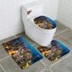 thumbnail image 1 of ABPHQTO Gold Coast City de noche Juego de alfombras de baño de 3 piezas Alfombra de baño Alfombra de contorno y tapa de inodoro, 1 of 2