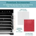 thumbnail image 6 of COSORI Food Dehydrator Machine Fruit Roll Sheets, BPA-Free Plastic Tray Liners, for Fruit Leather/ Roll, Meat, Beef jerky, Herb, Vegetable C267-2FR, 2 Pack, 6 of 7