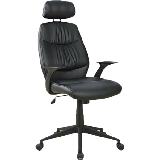 Monarch Specialties Black LeatherLook "Retro Style" Office Chair