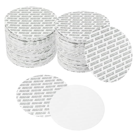 Uxcell 83mm/3.27"Foam Lid Liner, 160Pcs Adhesive Round PS Pressure Sensitive Seals, Cap Liners Resistant Tamper for Plastic Glass Jar Bottle Cap Canning Vials Seals