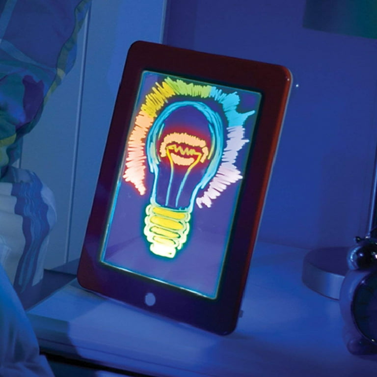 Ontel Magic Pad | Light Up LED Board | Draw, Sketch, Create, Doodle, Art, Write, Learning Tablet | Includes Dual Side Markets, 30 Stencils and 8 Colorful Effects, As Seen on TV (MAPA-MC12/6) - Walmart.com