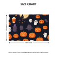 thumbnail image 2 of Placemats Set of 4 / 6, Halloween Cute Bat Cat Placemats for Dining Table Indoor/Outdoors Heat Resistant Washable Placemats 18" x 12", 2 of 8