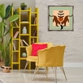 thumbnail image 3 of Stupell Industries Symmetrical Tropical Leopards Animals Painting Gray Floater Framed Canvas Art Print Wall Art, 25 x 25, 3 of 10