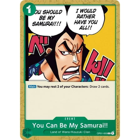 One Piece Romance Dawn Common You Can Be My Samurai!! OP01-055