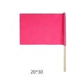 thumbnail image 4 of Wosthever Banderas pequeñas ondeando coloridas DIY Color puro ejercicios matutinos Banner Día Nacional deportes encuentro baile accesorios Kits de decoración para fiestas Rosa roja/20x30cm, 4 of 6