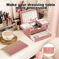thumbnail image 6 of Jewelry Organizer Box, Jewelry Box Organizer for Women Girls, 3 Layers Large Jewelry Storage Case for Earring, Rings, Necklaces Bracelets, Watch (Rose Gold), 6 of 8