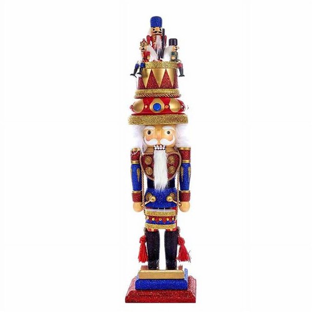 Kurt Adler HA0338 20 in. Hollywood Music Box Hat Nutcracker