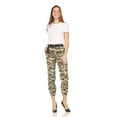 thumbnail image 4 of VIP Jeans Teen Girls's Juniors Baggy Joggers cotume camo Colors with Belt Included Camo w Black Belt Juniors Size 9, 4 of 5