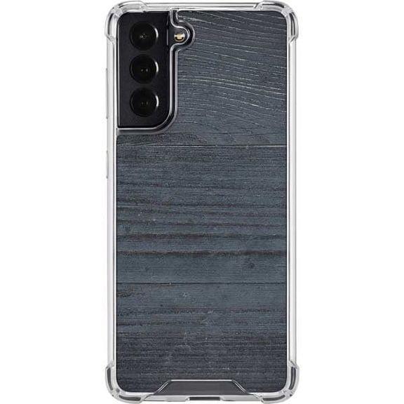 Skinit Wood Charcoal Wood Galaxy S22 Clear Case