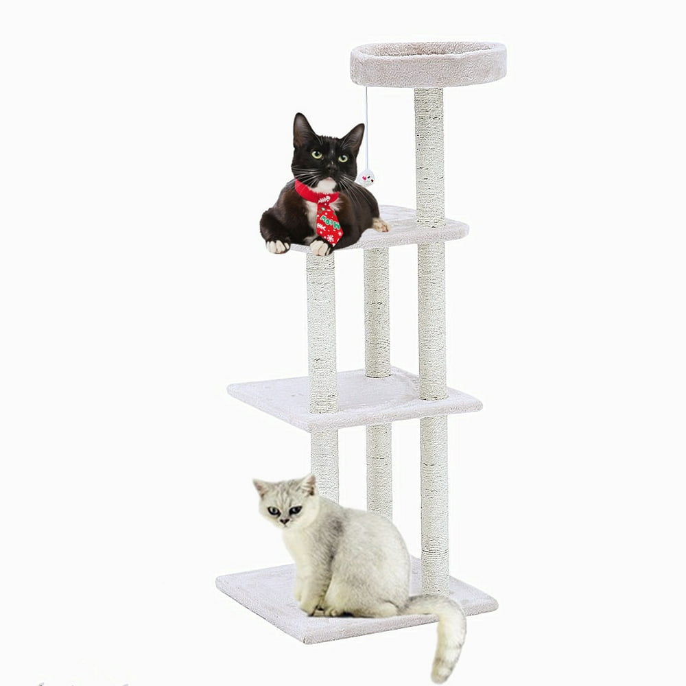 White 45" Cat Trees Condo Under 50 For large cat on Clearance