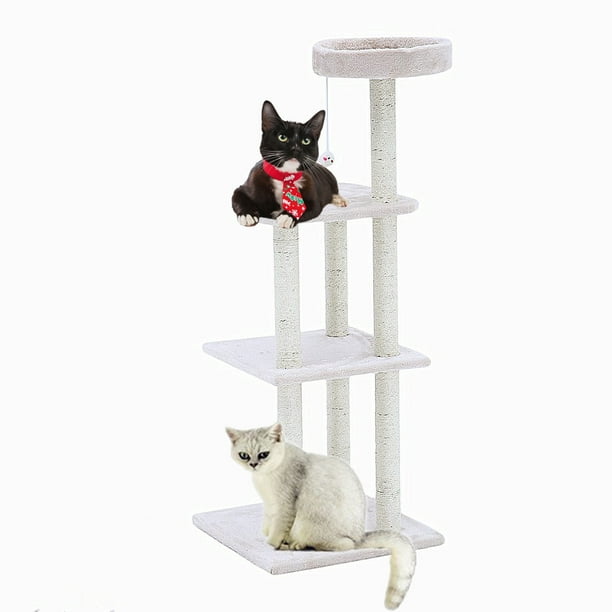 White 45 Cat Trees Condo Under 50 For Large Cat On Clearance