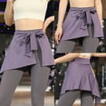 thumbnail image 6 of Aellinatey Women Yoga Self Tie Cover Up Skirt Athletic Hip Scarf Asymmetrical Wrap Skirts, 6 of 20