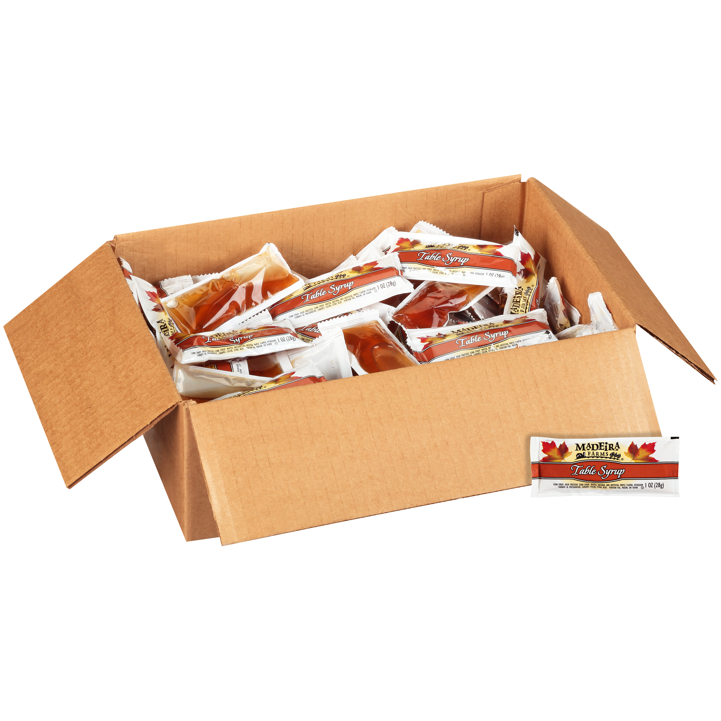 MADEIRA FARMS Single Serve Table Syrup, 1 oz. Packets (Pack of 100