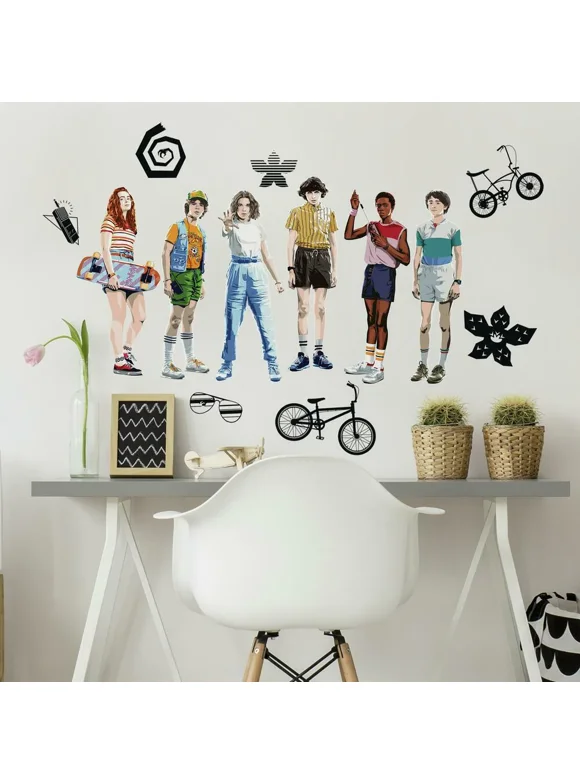 Stranger Things Super Hit TV Show Peel And Stick Wall Decals Officially Licensed Removable Wall Stickers