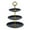 Black #0, variant on Vaidha 3-Tier Cupcake Stand Cake Dessert Wedding Event Party Display Tower Round