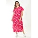 thumbnail image 4 of Vestido midi estampado Roman Fashion Tallas Extras 4343 Fucsia 38, 4 of 6