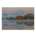 thumbnail image 1 of Landscape Cutting Board, Mountains Scenery Misty Nature View Forest Lake Reflection Pink Sky Photography, Decorative Tempered Glass Cutting and Serving Board, in 3 Sizes, by Ambesonne, 1 of 2