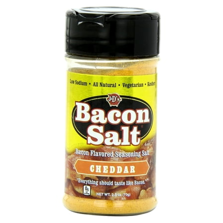 J&D's Cheddar Bacon Salt 2.75oz All Natural Bacon Flavored Seasoning Spice Rub