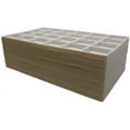thumbnail image 4 of 12 Qty Camel-Skin Beige 24 Slot Flocked Storage Tray Inserts - For Merchandise Jewelry & Organization - N'icePackaging, 4 of 10