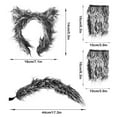 thumbnail image 3 of Werewolf Ears Headband Accessory - Gray Animal Headpiece for Halloween Masquerade Fantasy Events Themed Gatherings, 3 of 6