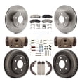 thumbnail image 1 of Transit Auto Front Rear Disc Brake Rotors Ceramic Pads and Drum Kit (9Pc) for Car 2001-2002 Ford Ranger 4WD with 9" Diameter K8T-102659, 1 of 11