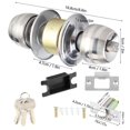 thumbnail image 4 of Stainless Steel Short Tongue Ball Door Lock for Bedroom Bathroom, 4 of 4