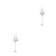 thumbnail image 1 of Servidor de Pastel de acero inoxidable Kearding Espátula de queso de pizza dentada 2piezas Plata, 1 of 6