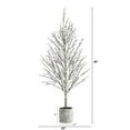 thumbnail image 3 of Nearly Natural 4ft. Snowed Twig Artificial Tree in Decorative Planter, 3 of 3