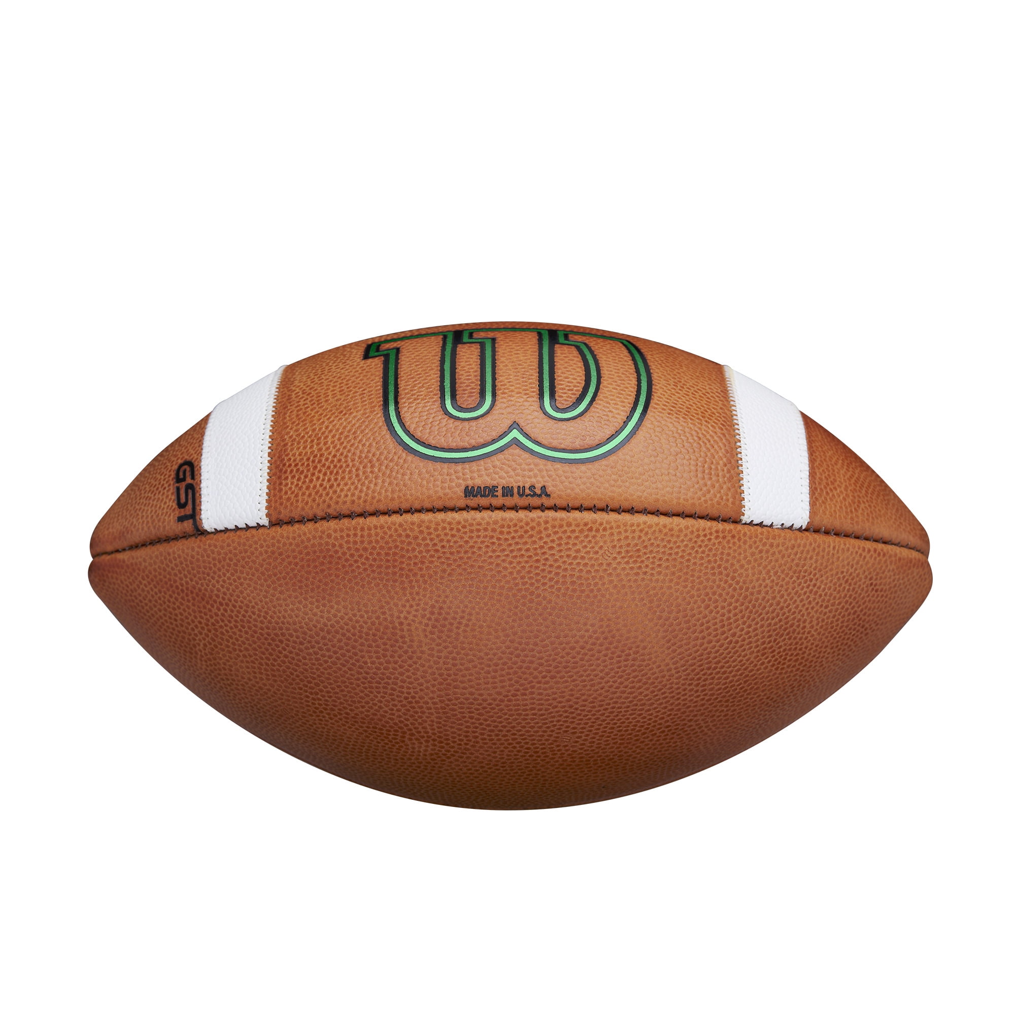 Wilson GST Color Game Football - Green, Official Size
